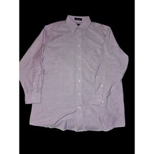 Stafford light Purple Men's collared Dress Shirt 16.5 32-33 Size